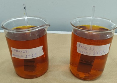 Aparato de posicionamento das amostras no banho químico termostatizado