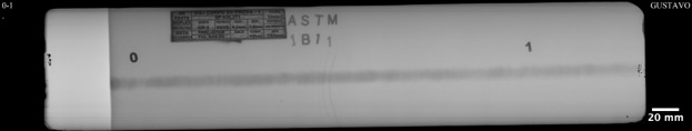 Digitalização dos filmes de radiografia industrial das juntas soldadas