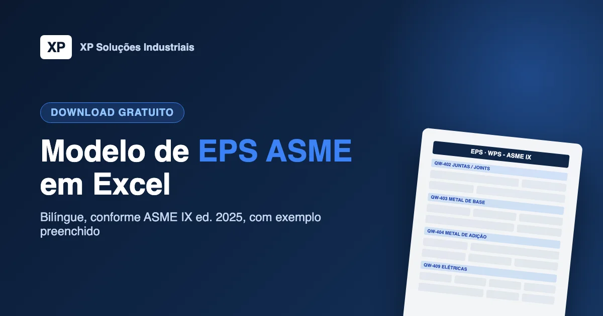 Modelo de EPS ASME em Excel: baixe grátis e veja o que não pode faltar